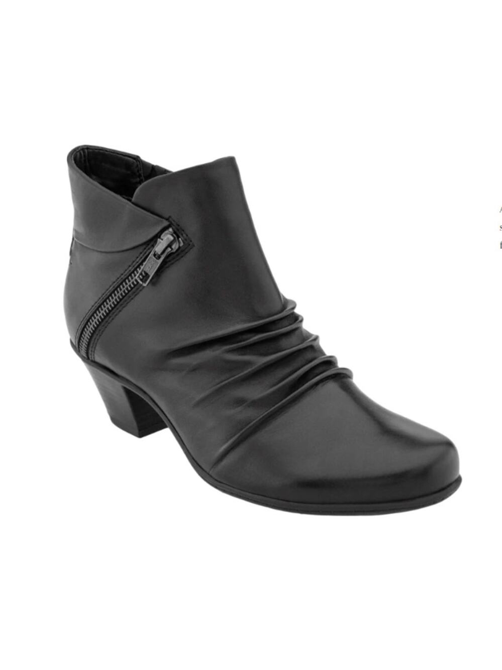 Earth Pegasus Black Soft Leather Booties with Original Box Size 8.5